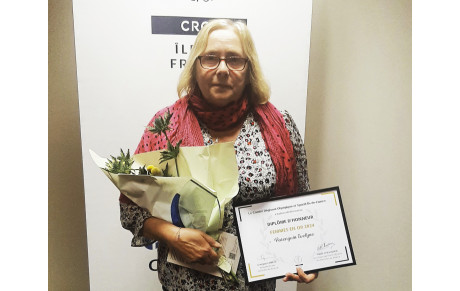 Récompense Evelyne VARENGUIN par Comité Régional Olympique et Sportif ILE DE FRANCE